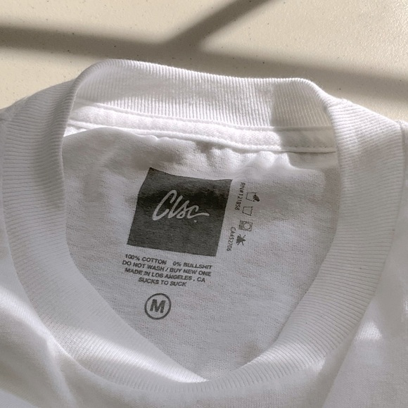 CLSC T Shirt White Graphic Tee Size Medium - Picture 4 of 7
